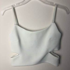 White crop top